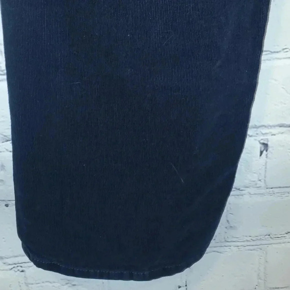 Talbots Corduroy Straight Leg Pant w Stretch Size 14 Dark Blue - Picture 8 of 13